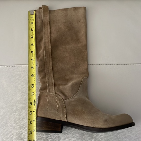 Vis-a-Vis Tall Suede Tan Boots - Picture 7 of 9